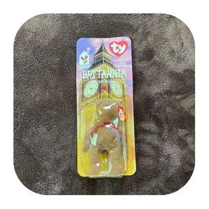 NIB Vintage TY Beanie Baby Britannia The Bear 1997